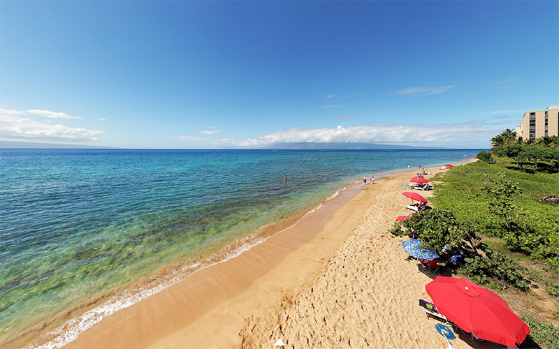 360 Aerial Of Kaanapali Beach Click To Enter   Kaanapali Beach Panaviz 